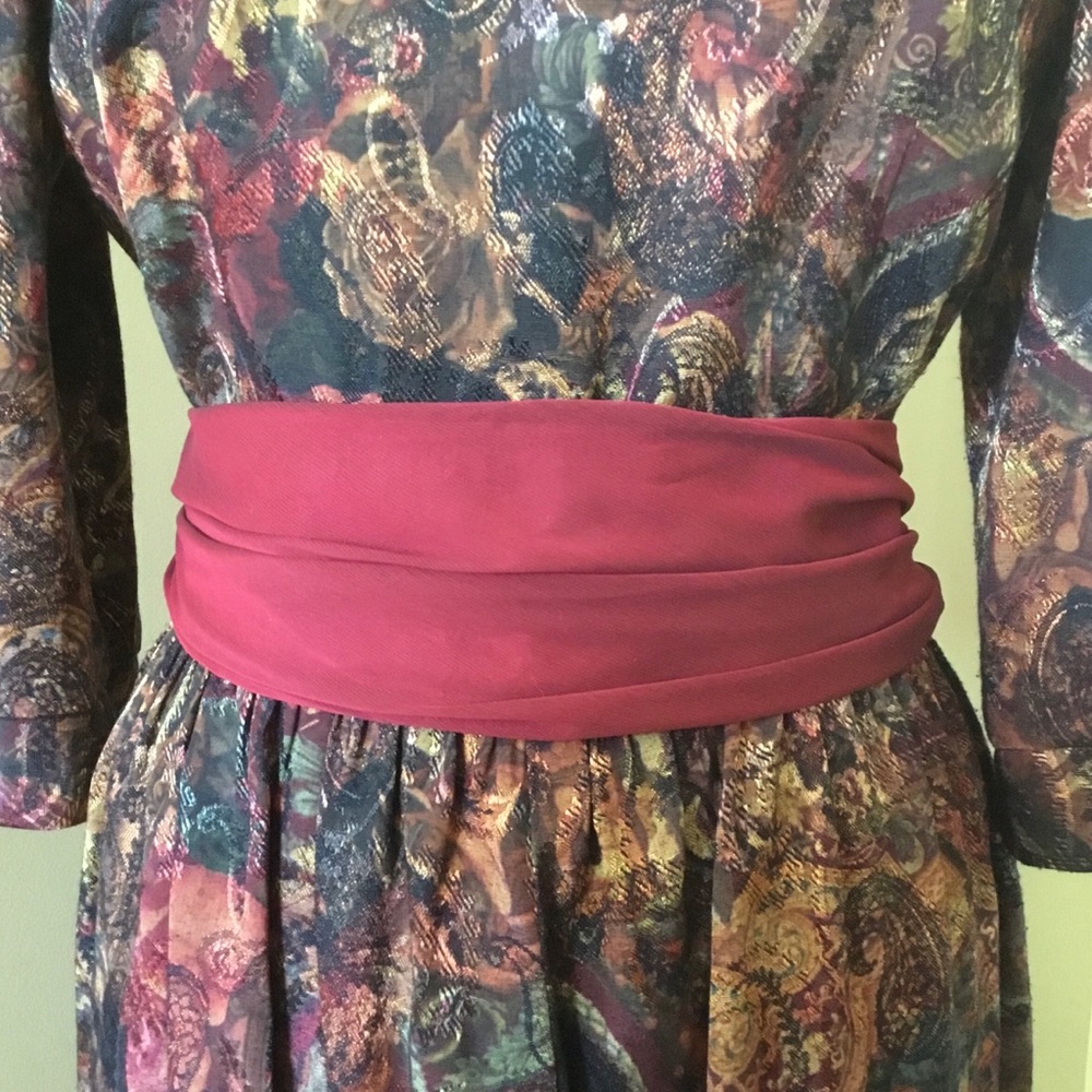 RARE Vintage 80’s Lanz Originals Floral Paisley Cottagecore Maxi Dress - Picture 5 of 15